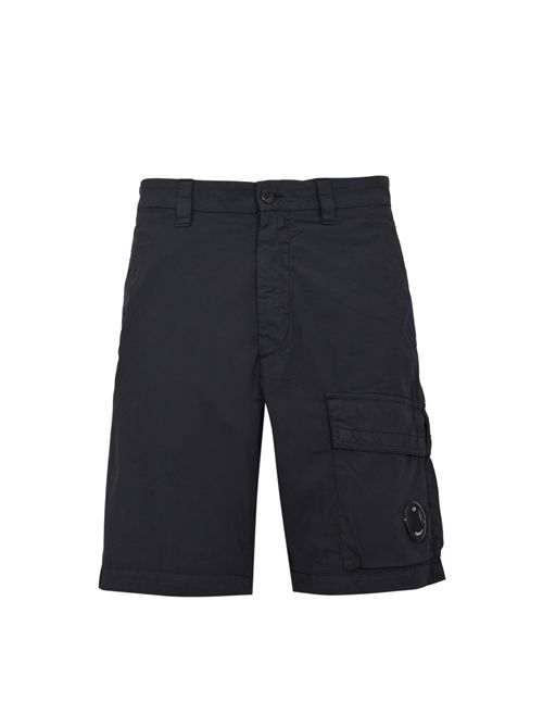 Bermuda in gabardina di cotone loose fit con pinces Total Eclipse C.P. COMPANY | 20CMBE256A 006439G888